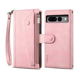 For Google Pixel 7a ESEBLE Retro Frosted RFID Flip Leather Phone Case(Rose Gold)