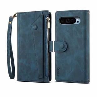 For Google Pixel 9 / 9 Pro ESEBLE Retro Frosted RFID Flip Leather Phone Case(Dark Green)