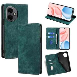 For Honor 400 Global 156.5mm RFID Anti-theft Brush Magnetic Leather Phone Case(Green)