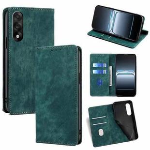 For OnePlus Ace 5 Ultra / Nord 5 RFID Anti-theft Brush Magnetic Leather Phone Case(Green)