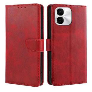 For vivo iQOO Z9x 5G Calf Texture Buckle Flip Leather Phone Case(Red)