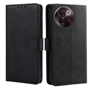 For vivo V30e 5G Global Calf Texture Buckle Flip Leather Phone Case(Black)