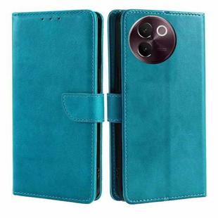 For vivo V30e 5G Global Calf Texture Buckle Flip Leather Phone Case(Blue)