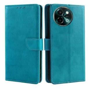 For vivo Y38 5G / T3x Global Calf Texture Buckle Flip Leather Phone Case(Blue)