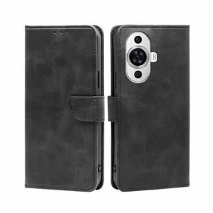 For Huawei nova 11 4G Calf Texture Buckle Flip Leather Phone Case(Black)