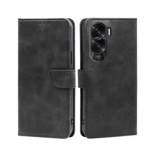 For Honor X50i 5G / 9 Lite Calf Texture Buckle Flip Leather Phone Case(Black)