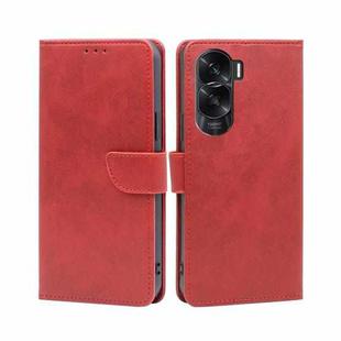 For Honor X50i 5G / 9 Lite Calf Texture Buckle Flip Leather Phone Case(Red)