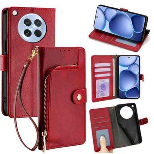 For OPPO Find X8s 5G Zipper Bag Leather Phone Case(Red)