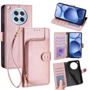 For OPPO Find X8s 5G Zipper Bag Leather Phone Case(Rose Gold)