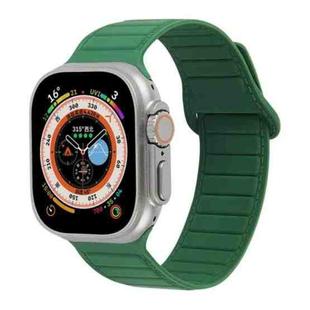 For Apple Watch Ultra 49mm Loop Magnetic Silicone Watch Band(Green)