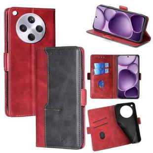 For OPPO Find X8s+ 5G Contrast Color Side Buckle Leather Phone Case(Red + Black)