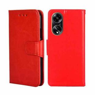 For OPPO A1 5G Crystal Texture Leather Phone Case(Red)