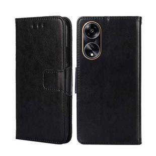 For OPPO A1 5G Crystal Texture Leather Phone Case(Black)