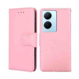 For vivo Y78 Plus 5G Crystal Texture Leather Phone Case(Pink)