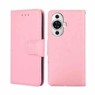 For Huawei nova 11 4G Crystal Texture Leather Phone Case(Pink)