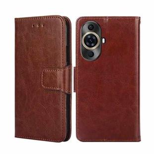 For Huawei nova 11 Pro 4G / 11 Ultra 4G Crystal Texture Leather Phone Case(Brown)