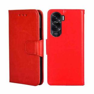 For Honor X50i 5G / 9 Lite Crystal Texture Leather Phone Case(Red)