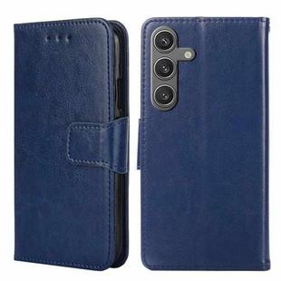 For Samsung Galaxy S24 5G Crystal Texture Leather Phone Case(Royal Blue)
