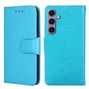 For Samsung Galaxy S24+ 5G Crystal Texture Leather Phone Case(Sky Blue)
