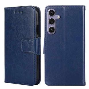 For Samsung Galaxy S24+ 5G Crystal Texture Leather Phone Case(Royal Blue)