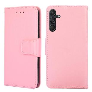 For Samsung Galaxy M55 5G Crystal Texture Leather Phone Case(Pink)