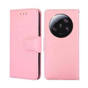 For Xiaomi 13 Ultra 5G Crystal Texture Leather Phone Case(Pink)