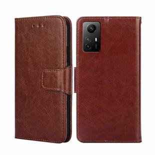 For Xiaomi Redmi Note 12S 4G Crystal Texture Leather Phone Case(Brown)