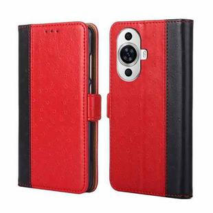 For Huawei nova 11 4G Ostrich Texture Horizontal Flip Leather Phone Case(Red)