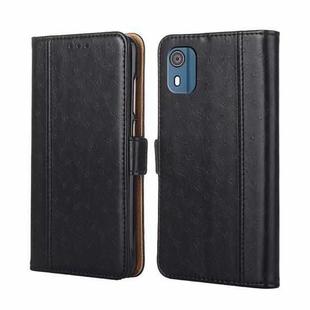 For Nokia C02 TA-1522 Ostrich Texture Horizontal Flip Leather Phone Case(Black)