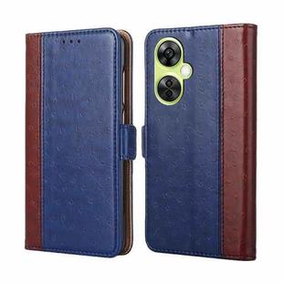 For OnePlus Nord CE 3 Lite 5G Ostrich Texture Horizontal Flip Leather Phone Case(Blue)