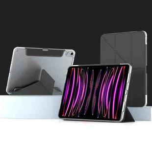 For iPad Pro 11 2022 / 2021 / 2020 Mutural Deformation Stand Smart Leather Tablet Case(Black)
