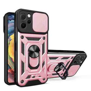 For Huawei nova Y61 Sliding Camera Cover Design TPU+PC Phone Case(Rose Gold)