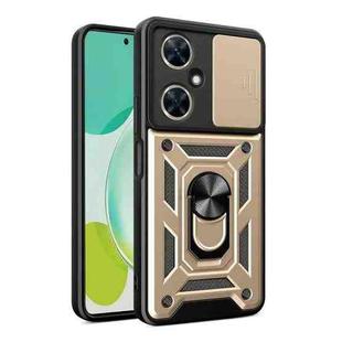 For Huawei nova 11i 4G Global Sliding Camera Cover Design TPU+PC Phone Case(Gold)