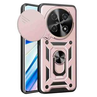 For Huawei nova 12i 4G Global Sliding Camera Cover Design TPU+PC Phone Case(Rose Gold)