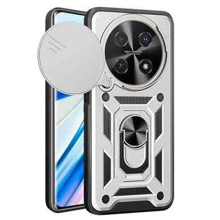 For Huawei nova 12i 4G Global Sliding Camera Cover Design TPU+PC Phone Case(Silver)