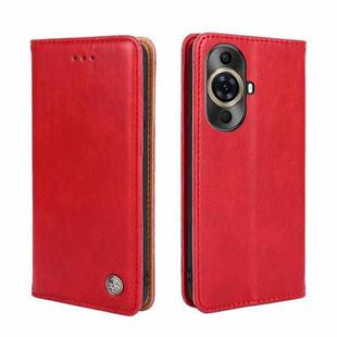 For Huawei nova 11 Pro 4G / 11 Ultra 4G Non-Magnetic Retro Texture Leather Phone Case(Red)