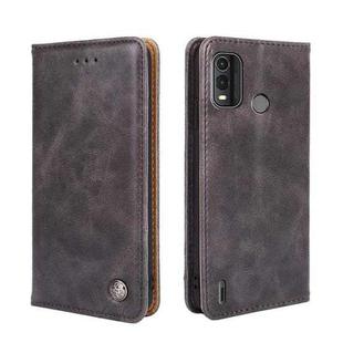 For Nokia G11 Plus Non-Magnetic Retro Texture Leather Phone Case(Grey)