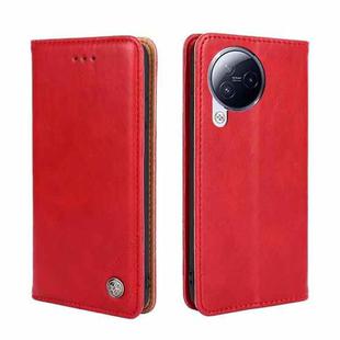 For Xiaomi Civi 3 5G Non-Magnetic Retro Texture Leather Phone Case(Red)