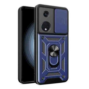 For OPPO Reno8 T 5G Sliding Camera Cover Design TPU+PC Phone Case(Blue)