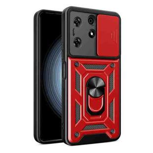 For Tecno Spark 10 Pro Sliding Camera Cover Design TPU+PC Phone Case(Red)