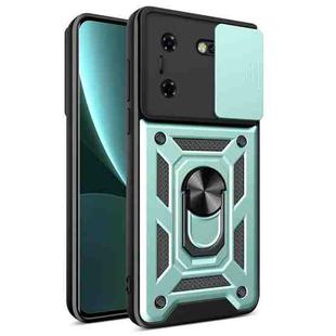 For Tecon Pova 5 Sliding Camera Cover Design TPU+PC Phone Case(Green)