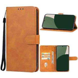 For Sharp Aquos R9 Leather Phone Case(Brown)