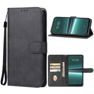 For HTC U23 Leather Phone Case(Black)