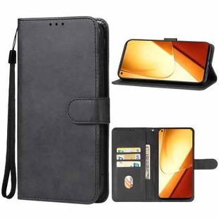 For Realme Narzo 60 Leather Phone Case(Black)