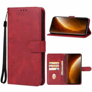 For Realme Narzo 60 Pro Leather Phone Case(Red)