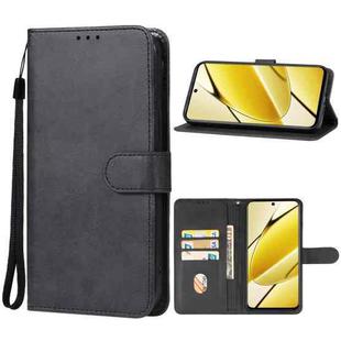 For Realme 11 5G Leather Phone Case(Black)