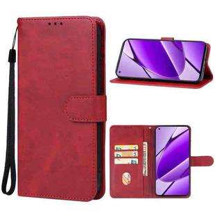 For Realme 11 4G Leather Phone Case(Red)