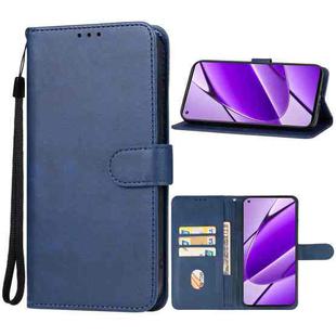 For Realme 11 4G Leather Phone Case(Blue)