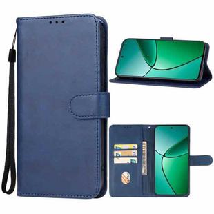 For Realme 12+ Leather Phone Case(Blue)