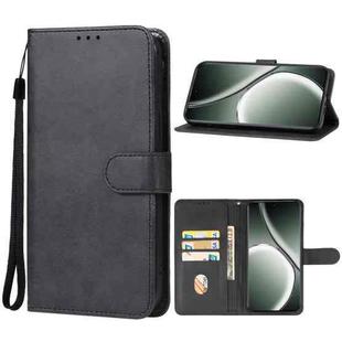 For Realme GT 6T Leather Phone Case(Black)